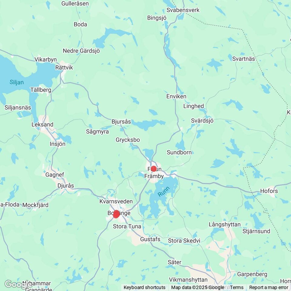 Butiker med rea-varor nära Övertänger, Dalarna