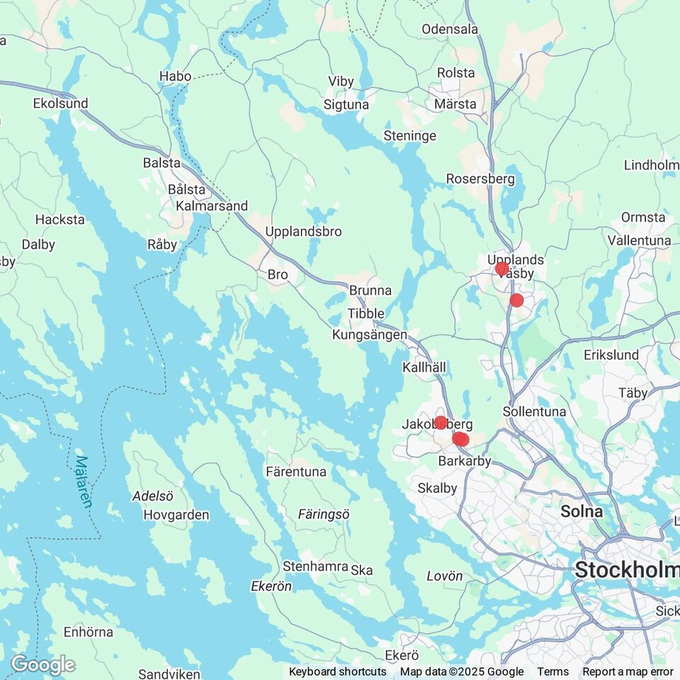 Butiker med rea-varor nära Råby, Uppland