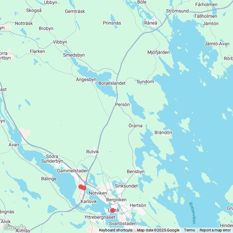 Butiker med rea-varor nära Råneå, Norrbotten