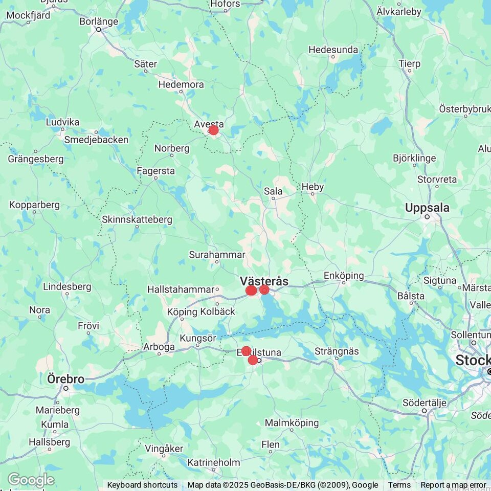 Butiker med rea-varor nära Ransta, Västmanland