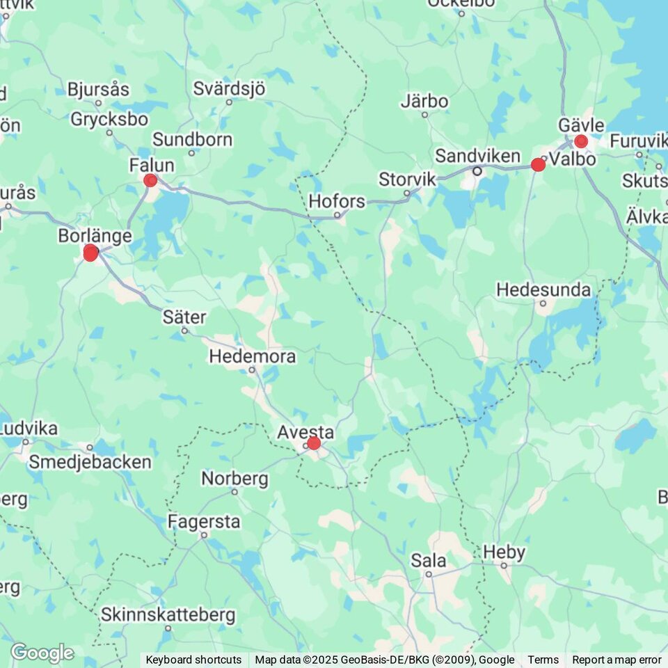 Butiker med rea-varor nära Robertsholm, Gästrikland