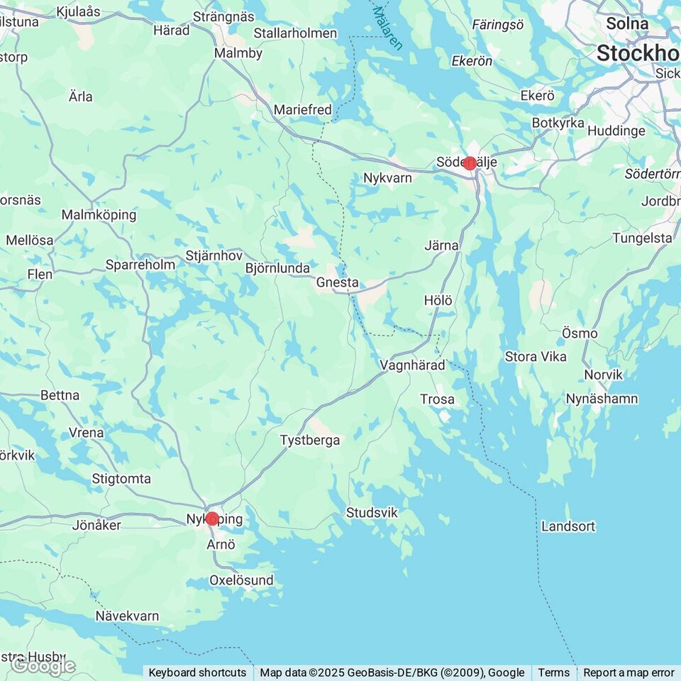 Butiker med rea-varor nära Runtuna, Södermanland