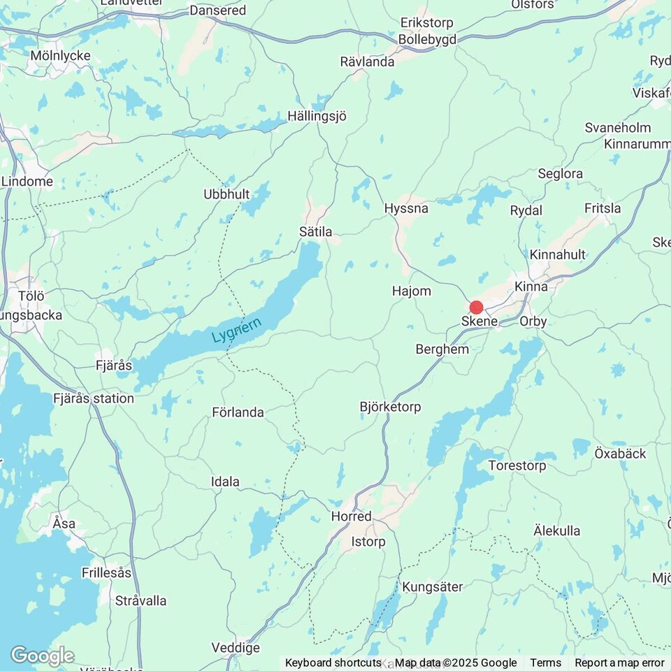 Butiker med rea-varor nära Rya, Västergötland