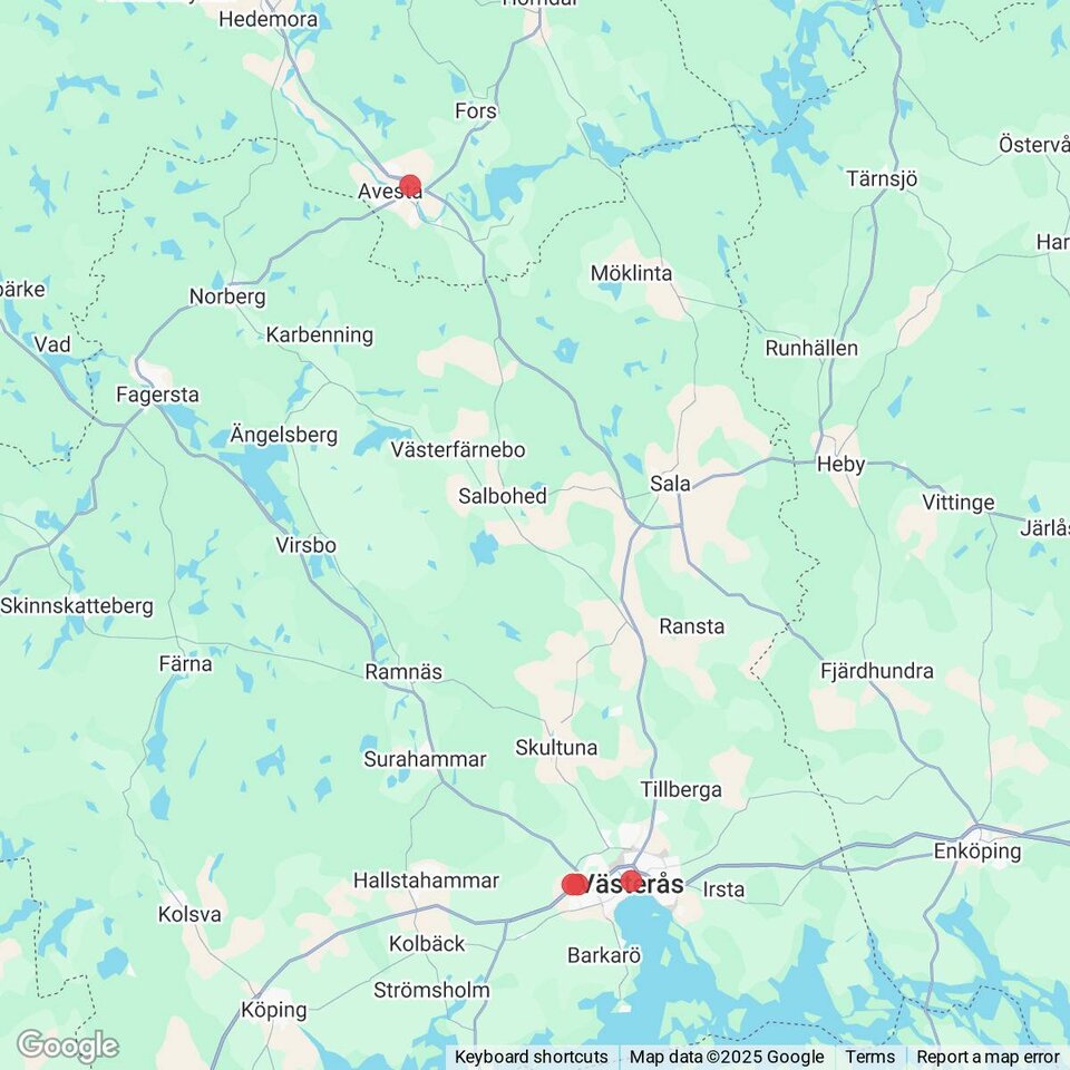 Butiker med rea-varor nära Sala, Västmanland