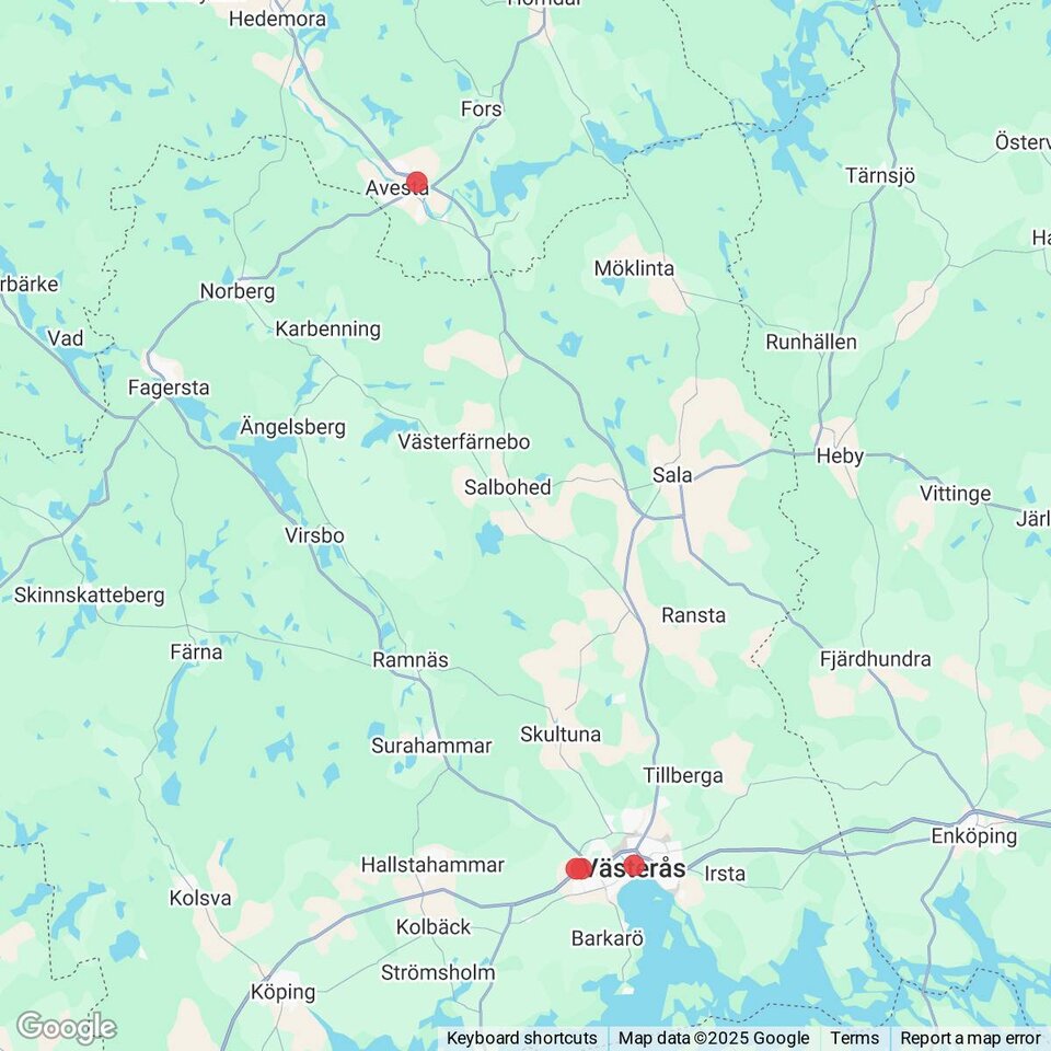 Butiker med rea-varor nära Salbohed, Västmanland