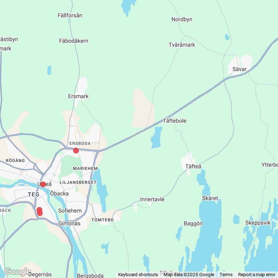 Butiker med rea-varor nära Sävar, Västerbotten