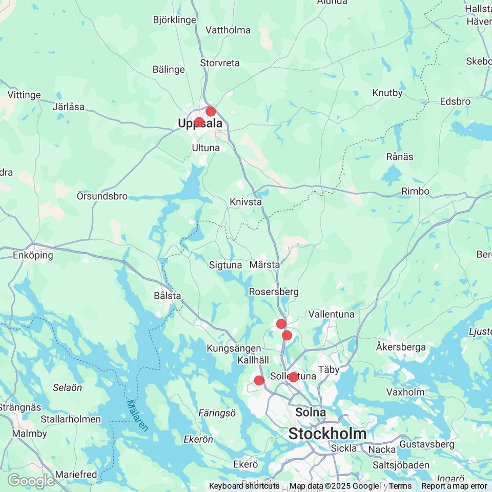 Butiker med rea-varor nära Sävja, Uppland