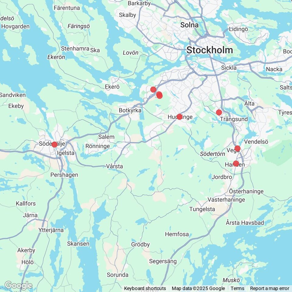 Butiker med rea-varor nära Sibble, Södermanland