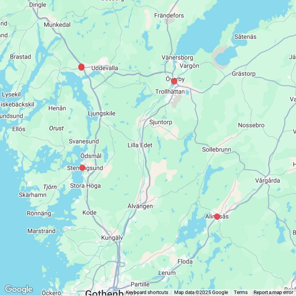 Butiker med rea-varor nära Sjuntorp, Västergötland