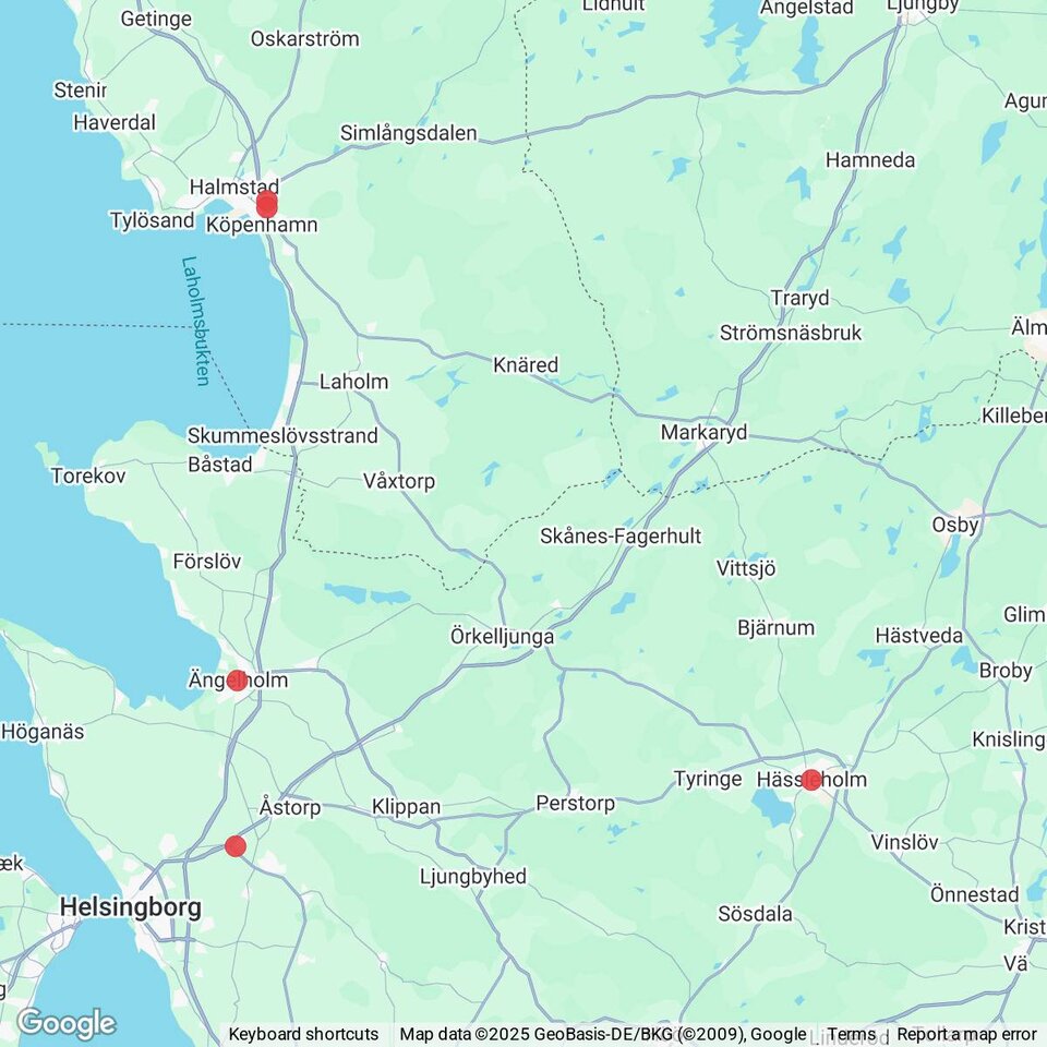 Butiker med rea-varor nära Skånes-Fagerhult, Skåne