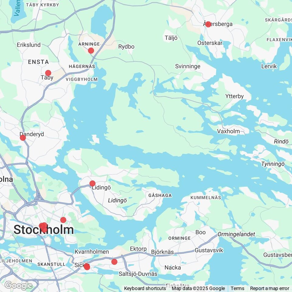 Butiker med rea-varor nära Skarpö, Uppland