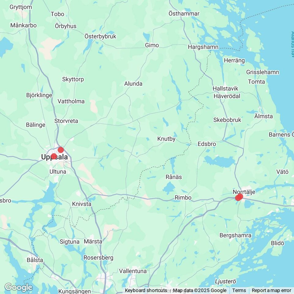 Butiker med rea-varor nära Skoby, Uppland