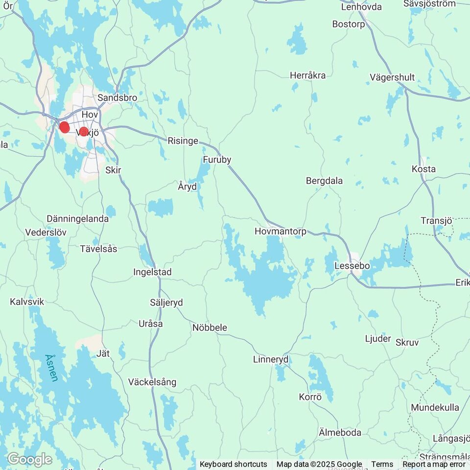 Butiker med rea-varor nära Skruv, Småland