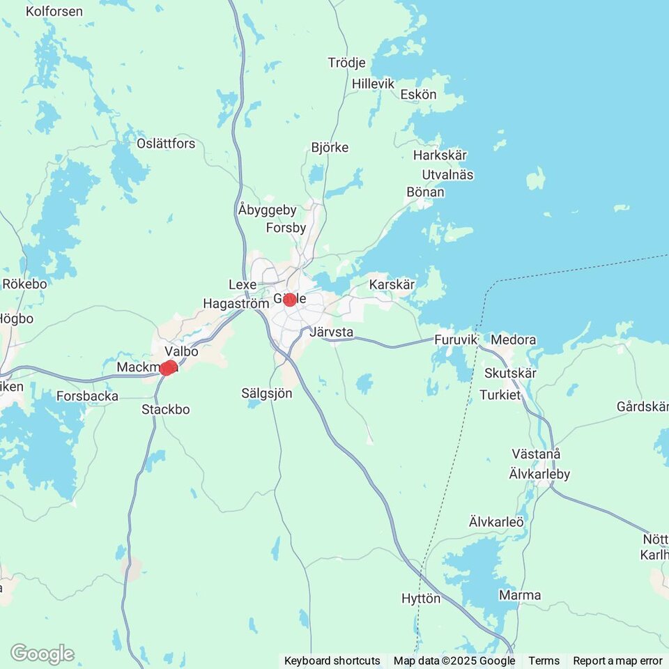 Butiker med rea-varor nära Skutskär, Uppland