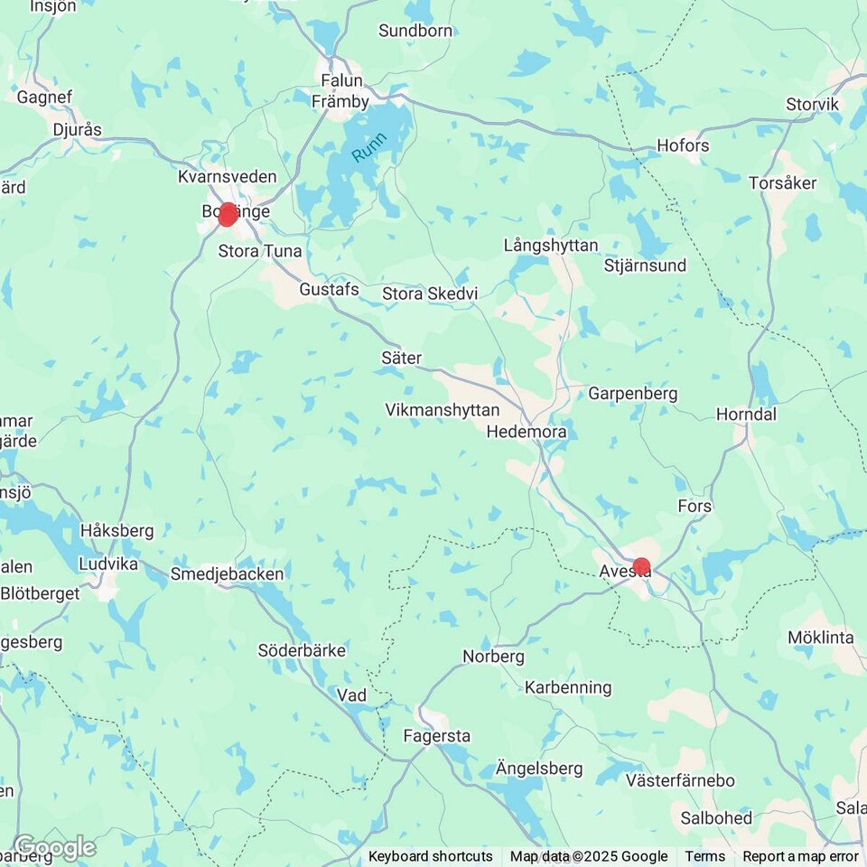 Butiker med rea-varor nära Söderbärke, Dalarna