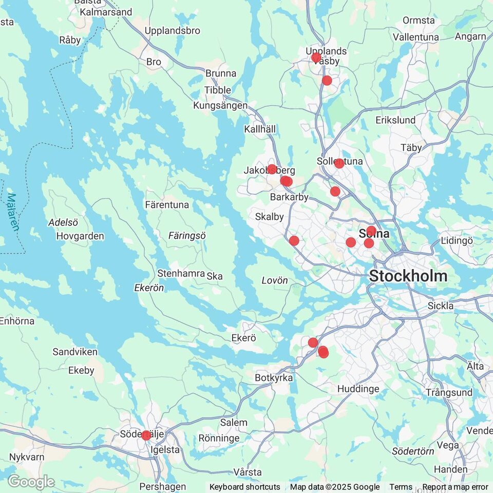 Butiker med rea-varor nära Söderby, Uppland