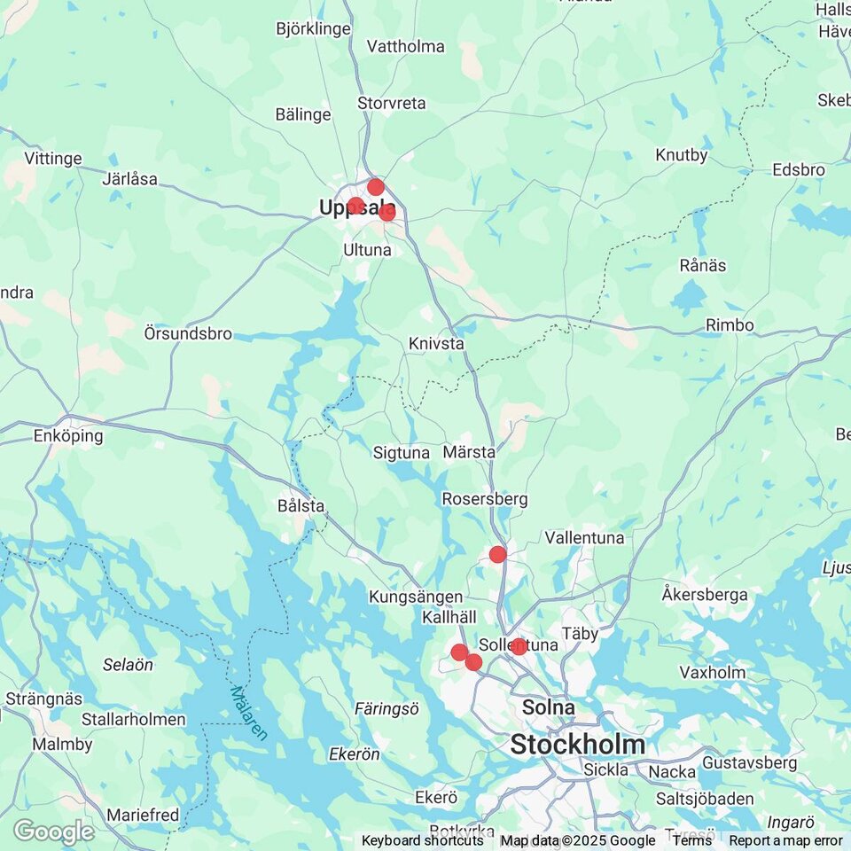 Butiker med rea-varor nära Söderskogen, Uppland