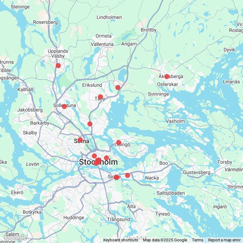 Butiker med rea-varor nära Solberga, Uppland