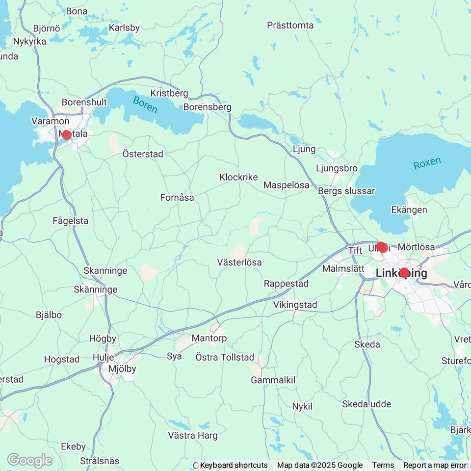 Butiker med rea-varor nära Spångsholm, Östergötland