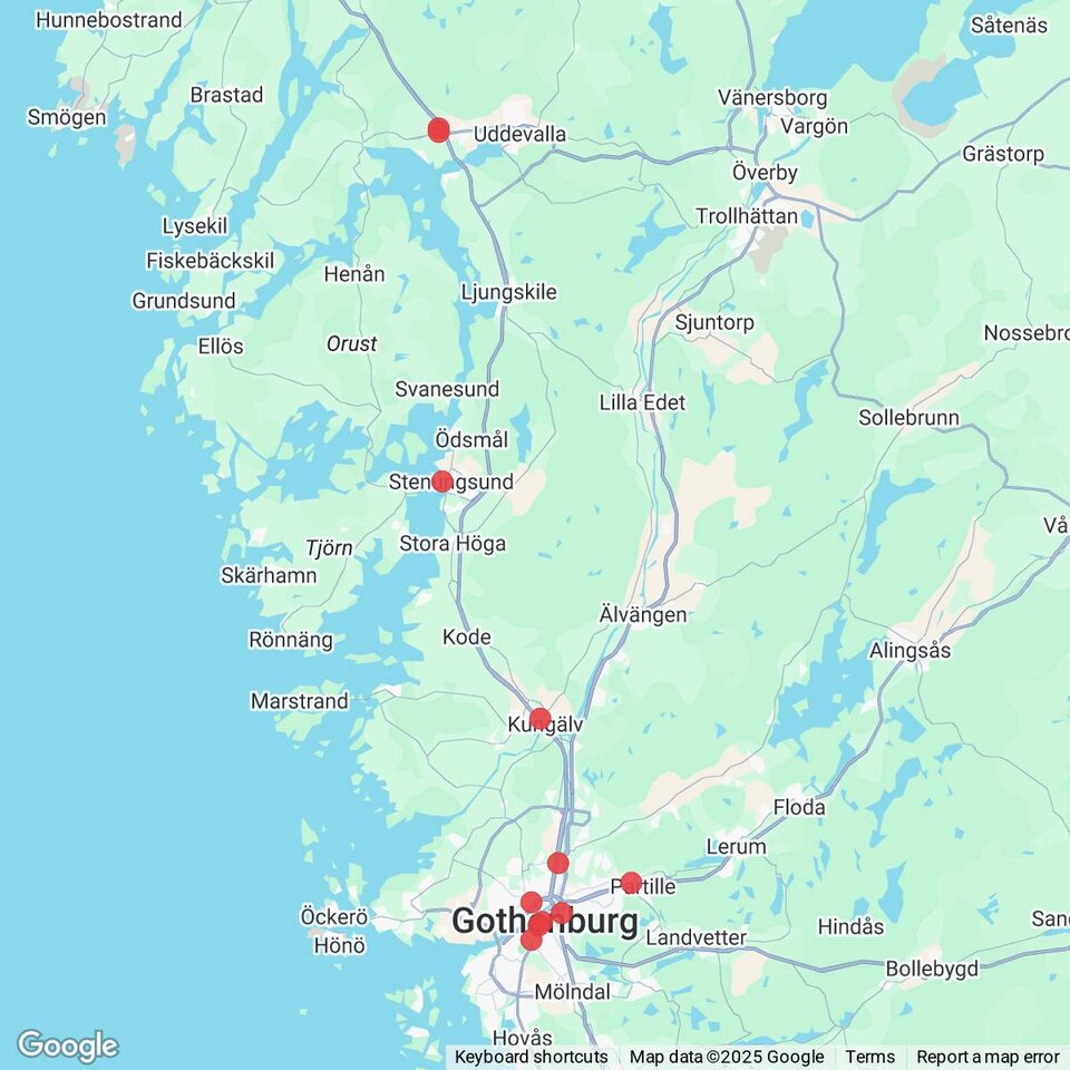 Butiker med rea-varor nära Spekeröd, Bohuslän