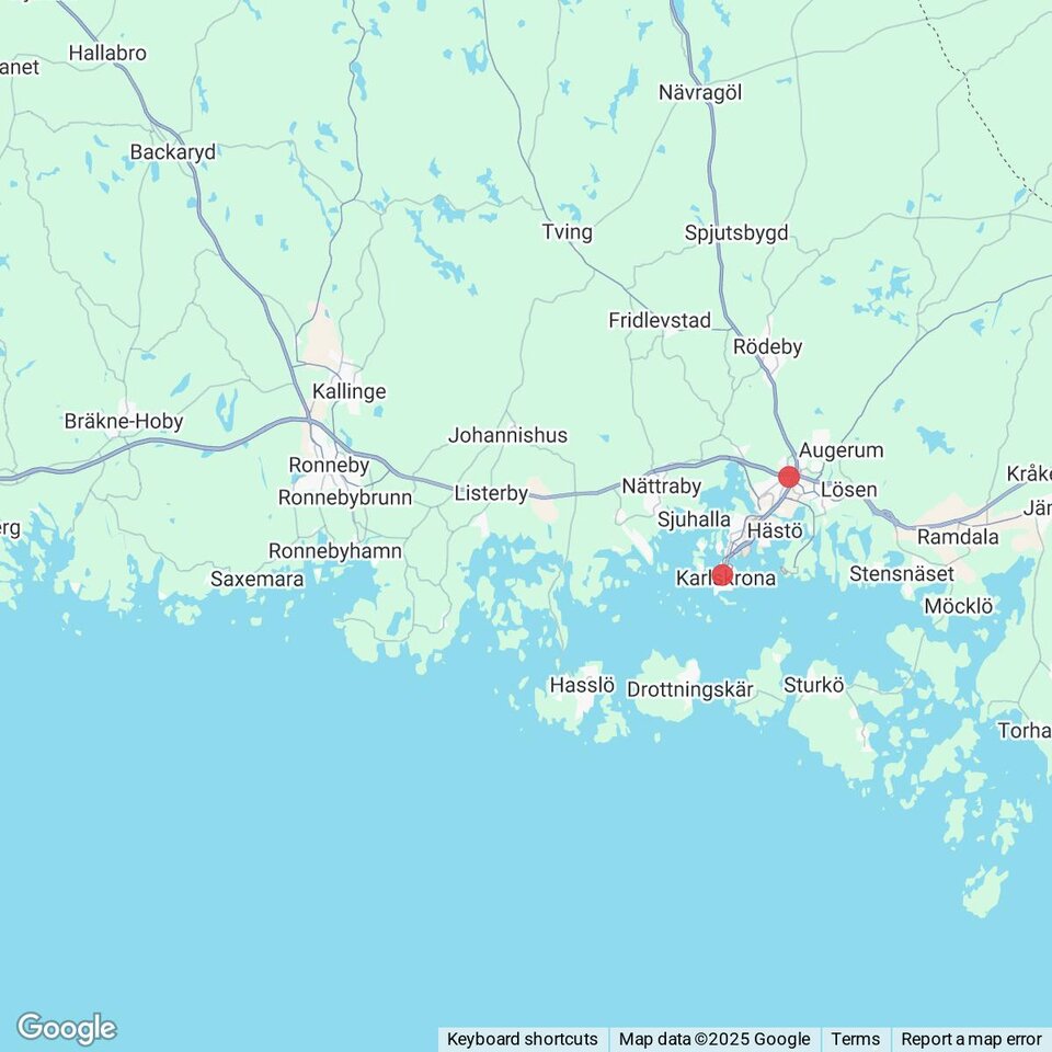 Butiker med rea-varor nära Spjälkö och Saxemara, Blekinge