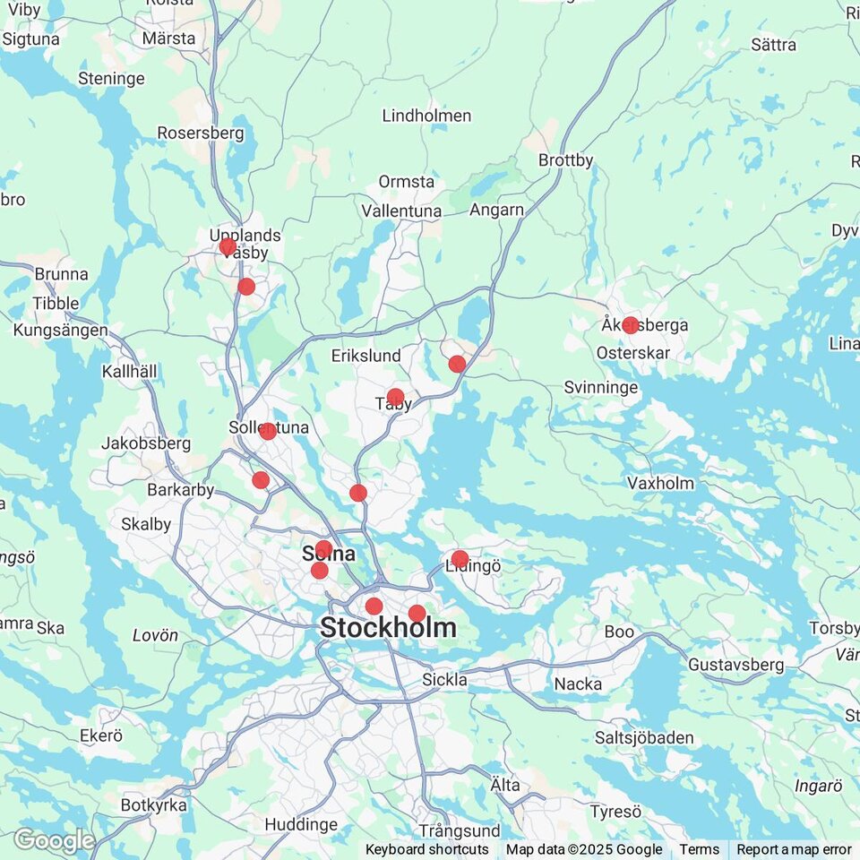 Butiker med rea-varor nära Stava, Uppland