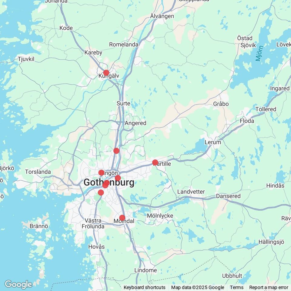 Butiker med rea-varor nära Stenared, Västergötland