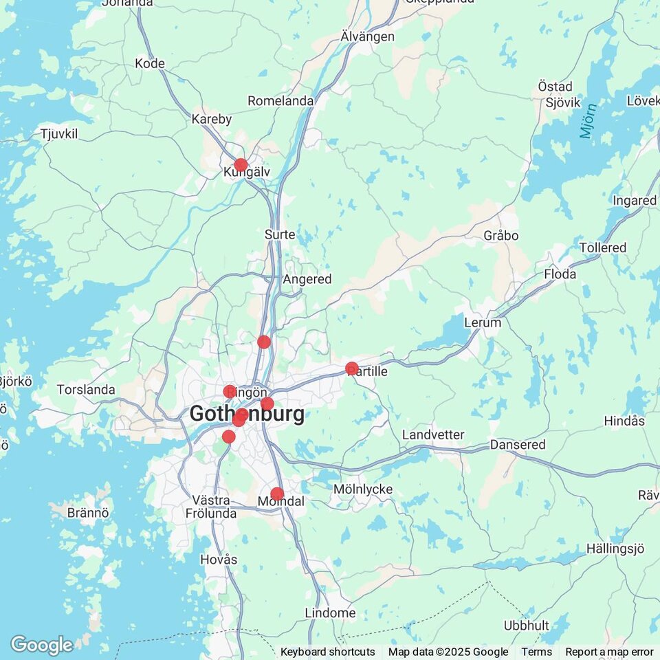 Butiker med rea-varor nära Stenared, Västergötland