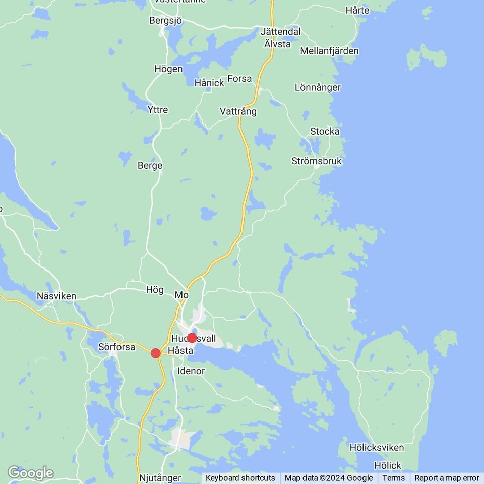 Butiker med rea-varor nära Stocka, Hälsingland