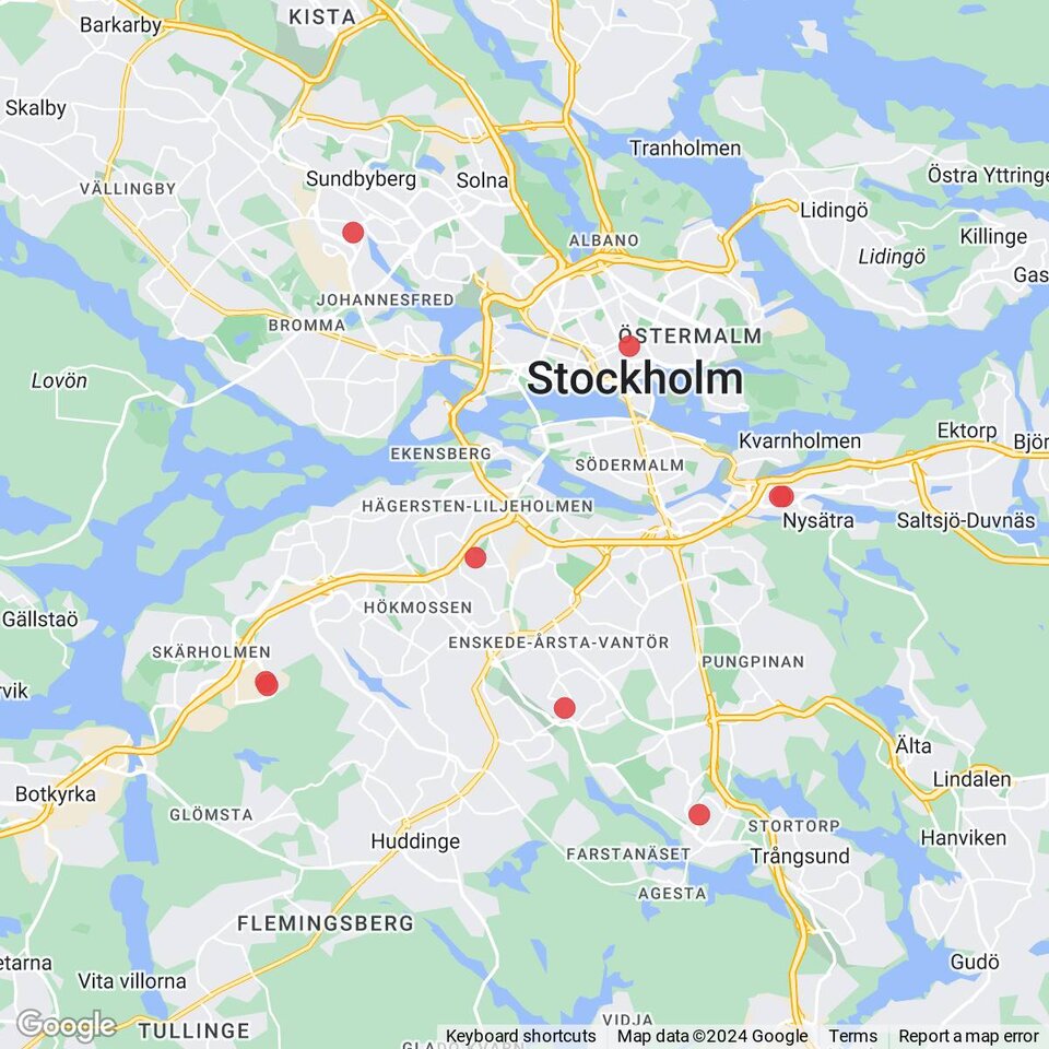Butiker med rea-varor nära Sverige