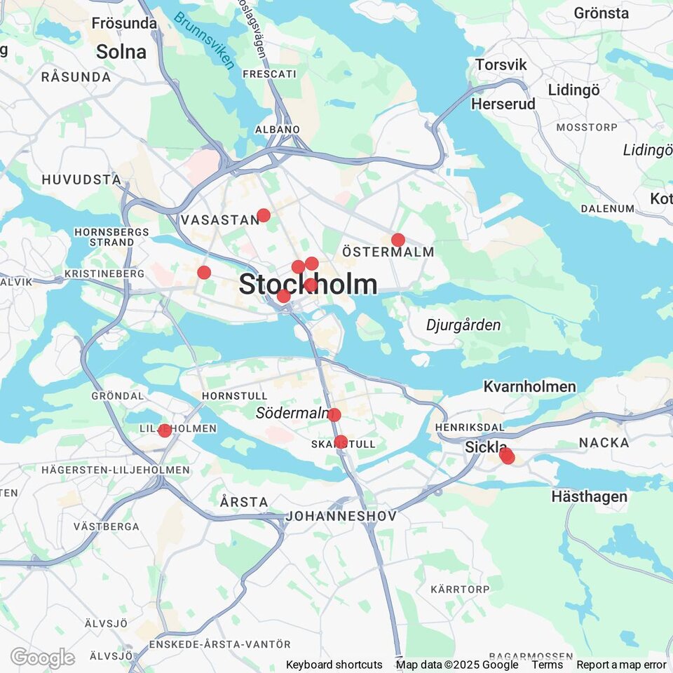 Butiker med rea-varor nära Stockholm, Södermanland