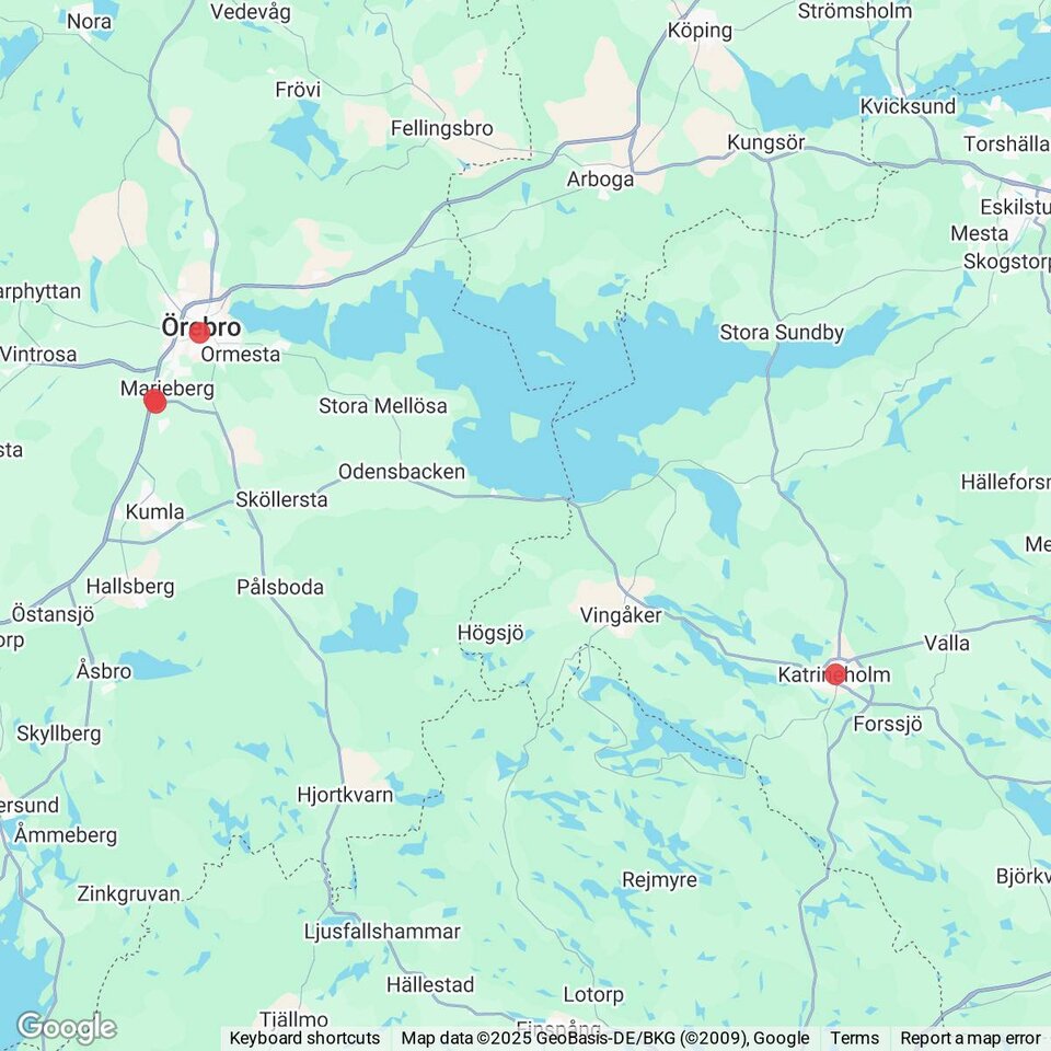 Butiker med rea-varor nära Stora Mellösa, Närke