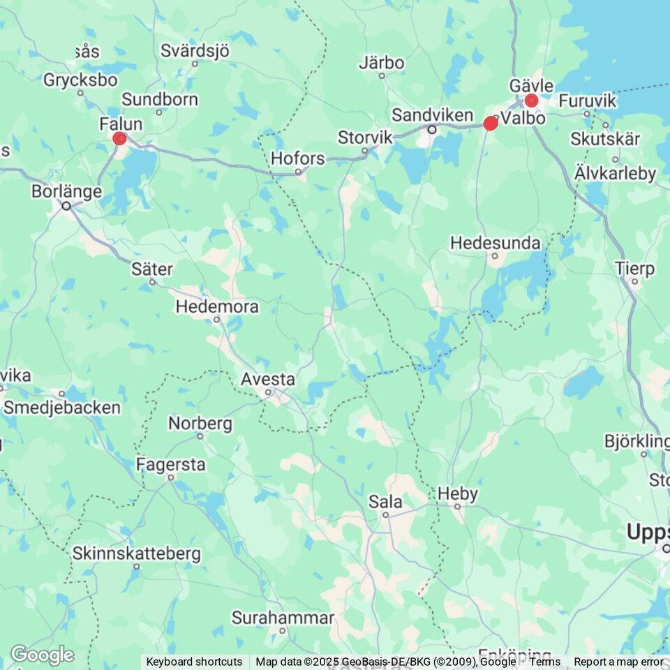 Butiker med rea-varor nära Storvik, Gästrikland