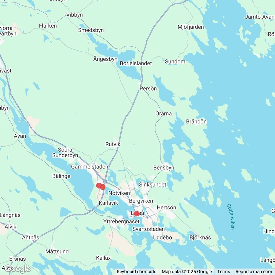 Butiker med rea-varor nära Sundom, Norrbotten