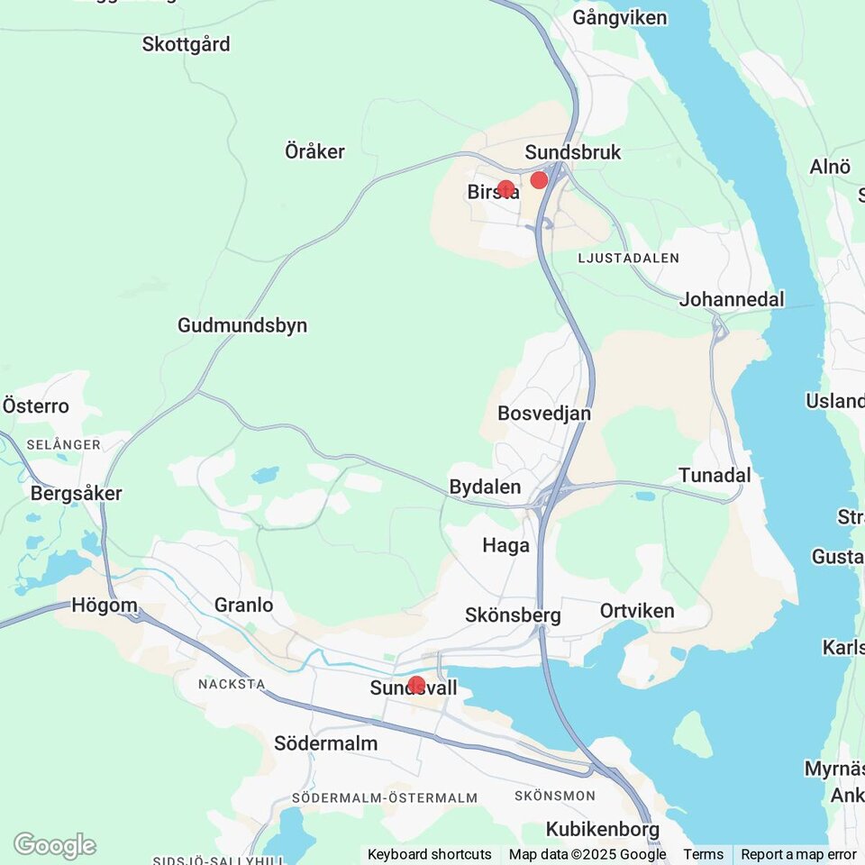 Butiker med rea-varor nära Sundsvall