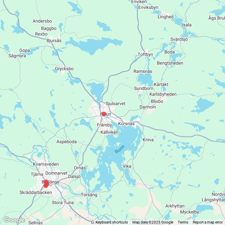 Butiker med rea-varor nära Svärdsjö, Dalarna