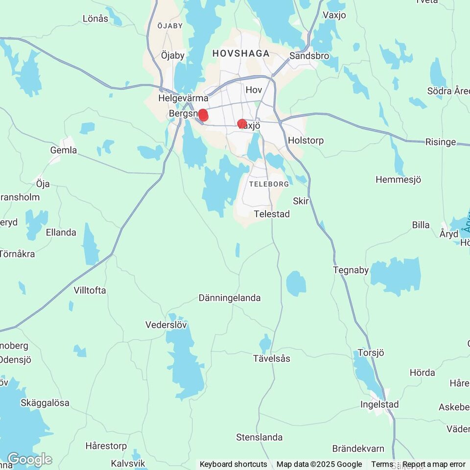 Butiker med rea-varor nära Tävelsås, Småland