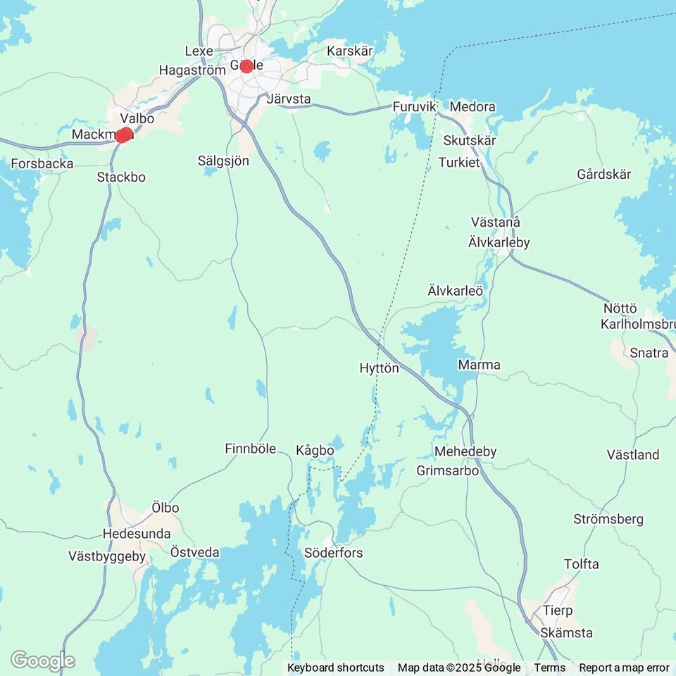 Butiker med rea-varor nära Tierp, Uppland