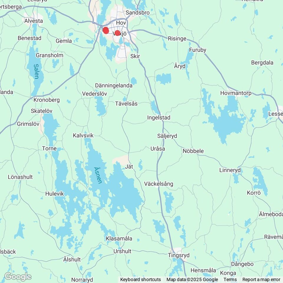 Butiker med rea-varor nära Tingsryd, Småland