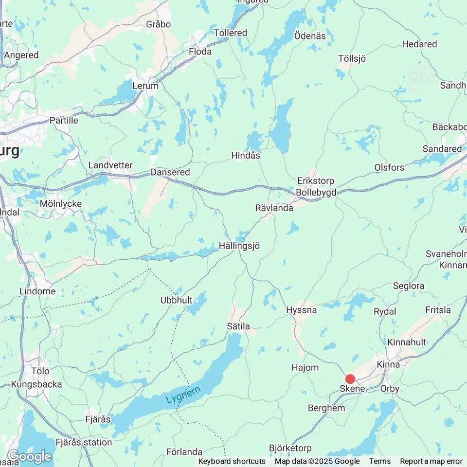 Butiker med rea-varor nära Tollered, Västergötland