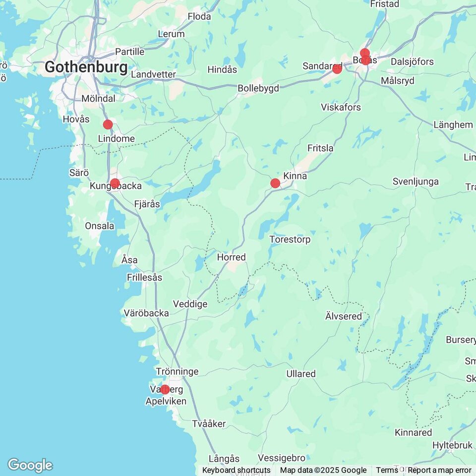 Butiker med rea-varor nära Torestorp, Västergötland