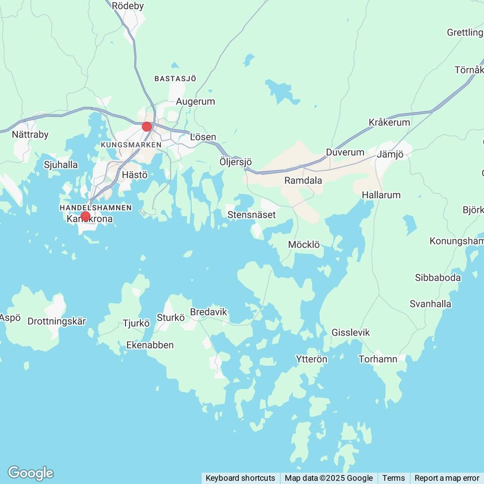 Butiker med rea-varor nära Torhamn, Blekinge