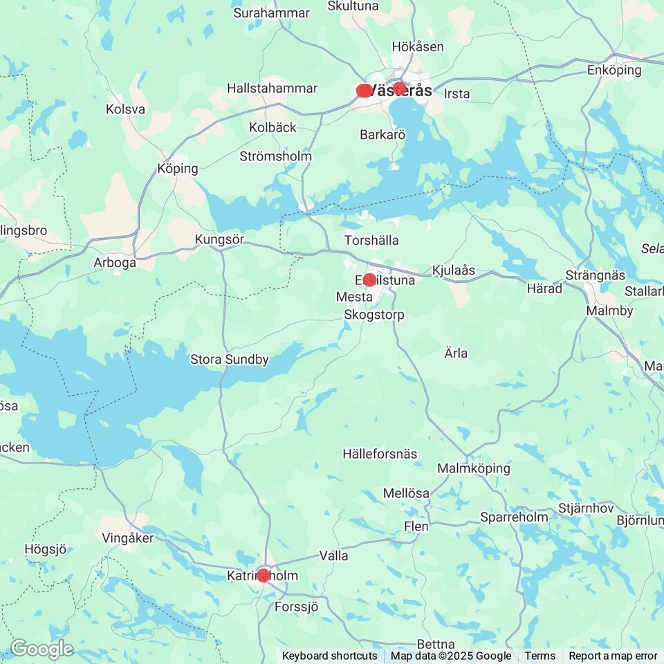 Butiker med rea-varor nära Torshälla, Södermanland