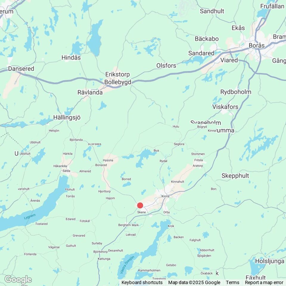 Butiker med rea-varor nära Ubbhult norra, Västergötland