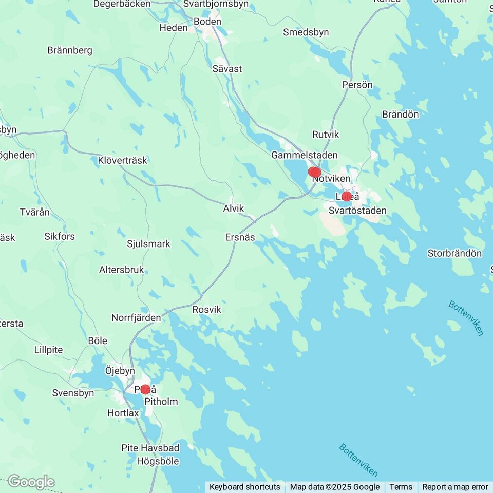 Butiker med rea-varor nära Unbyn, Norrbotten