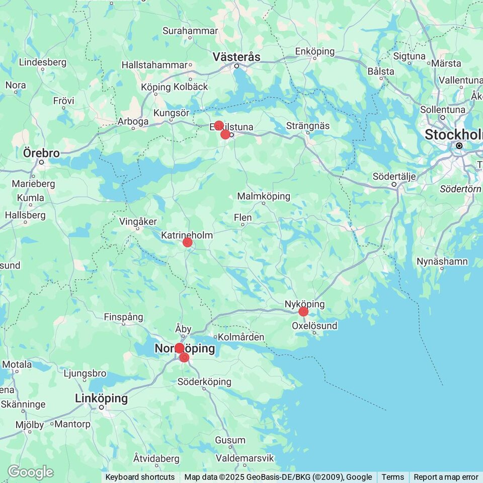 Butiker med rea-varor nära Valla, Södermanland