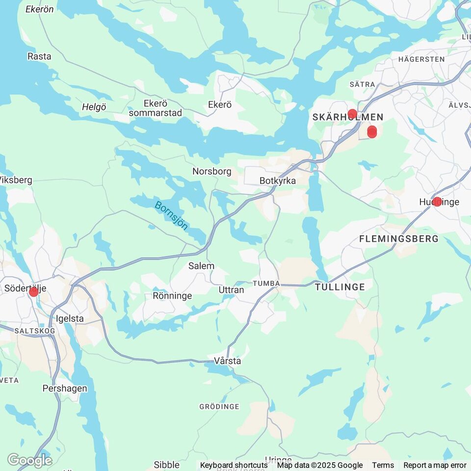 Butiker med rea-varor nära Vårsta, Södermanland