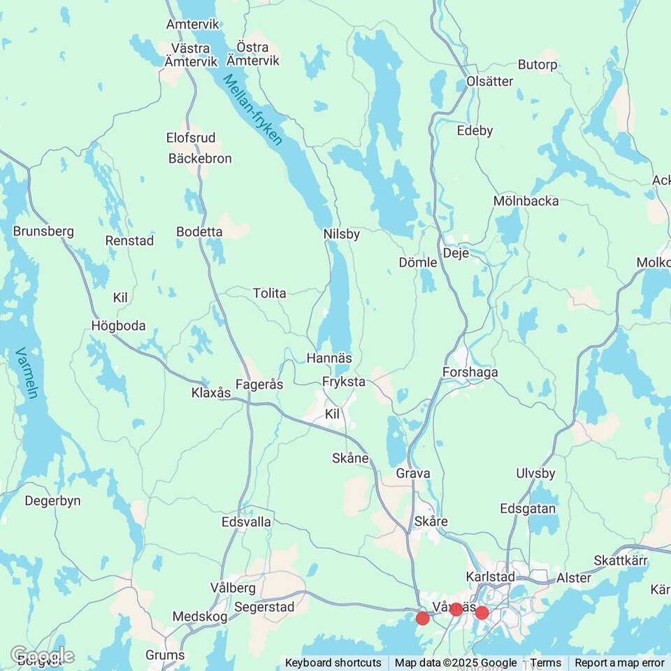 Butiker med rea-varor nära Västra Ämtervik, Värmland