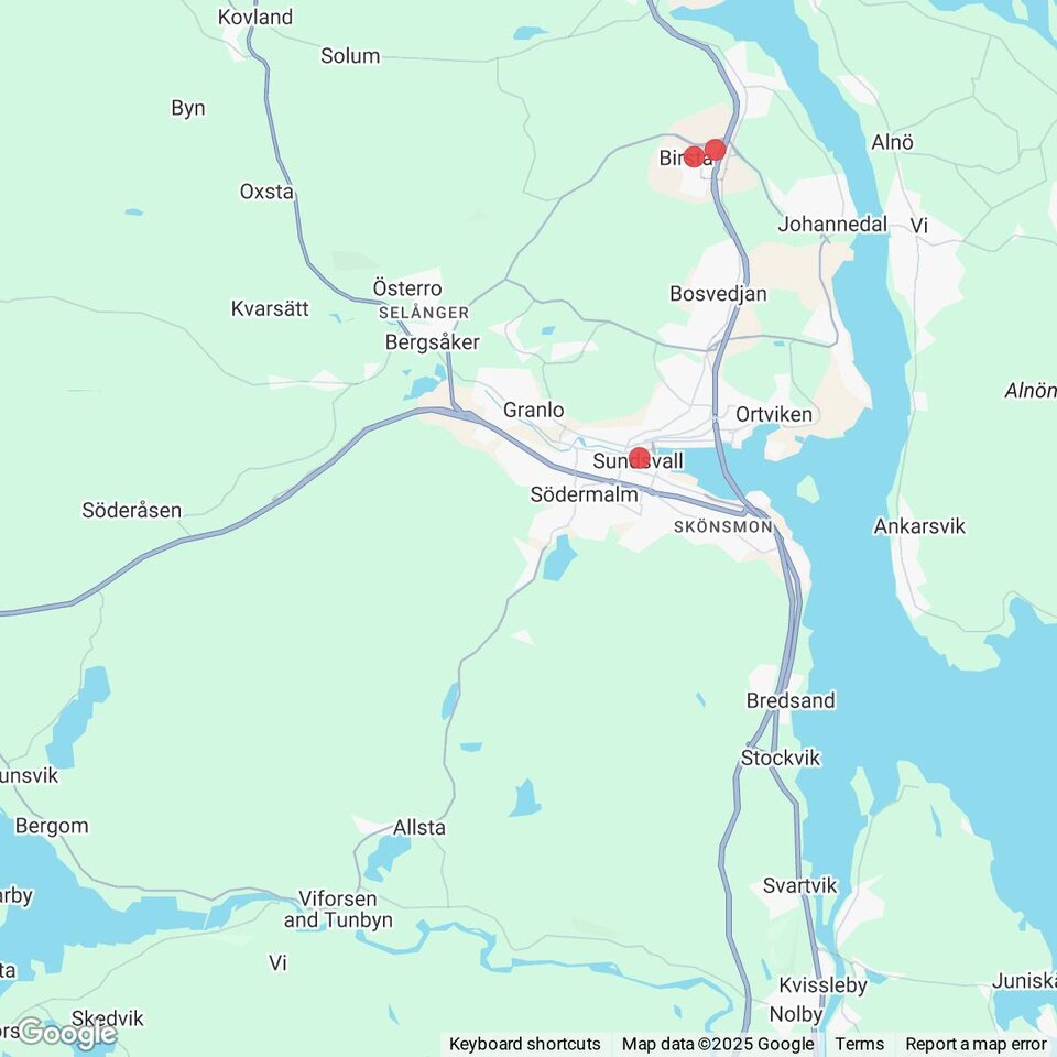 Butiker med rea-varor nära Viforsen och Tunbyn, Medelpad