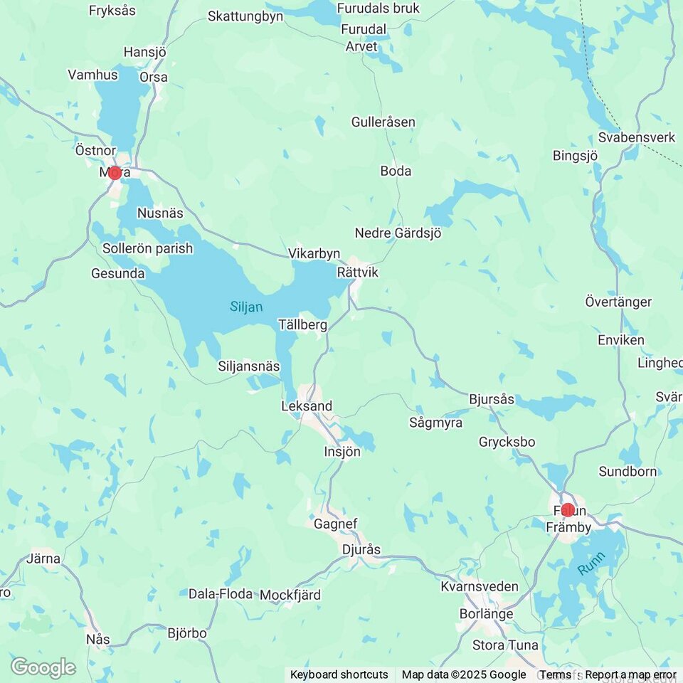 Butiker med rea-varor nära Vikarbyn, Dalarna